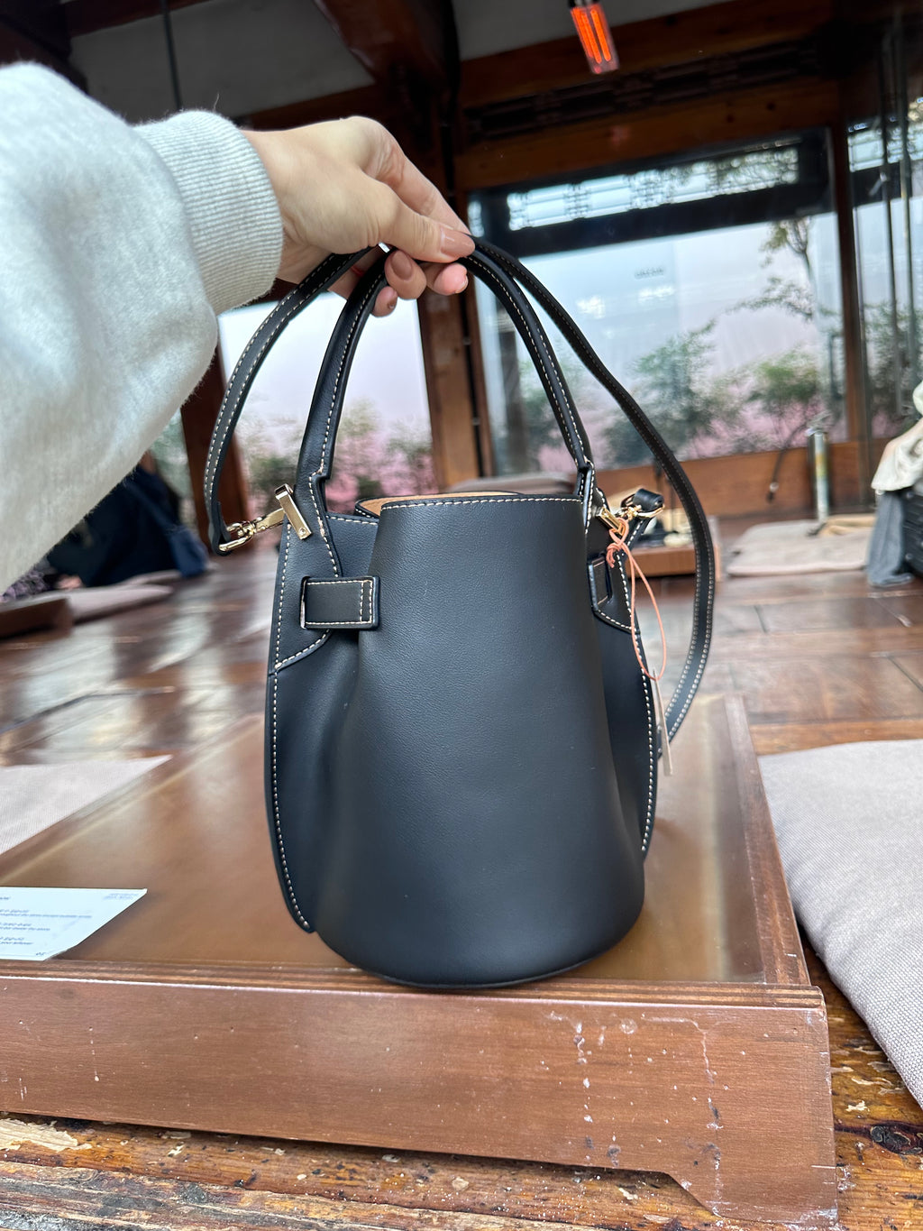 Half Leather 3 ways Bag