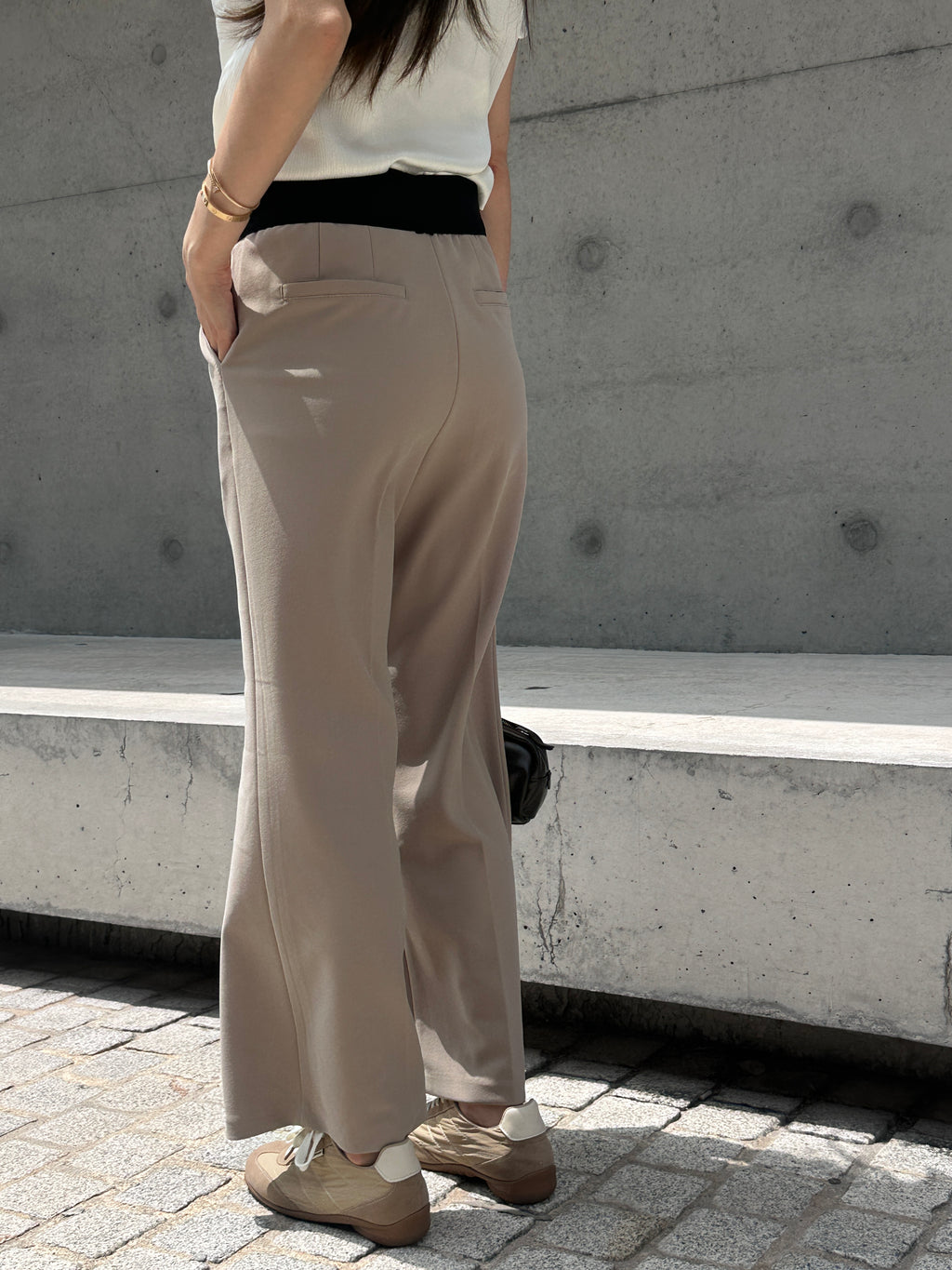 Flexible Tied Chiffon Pants