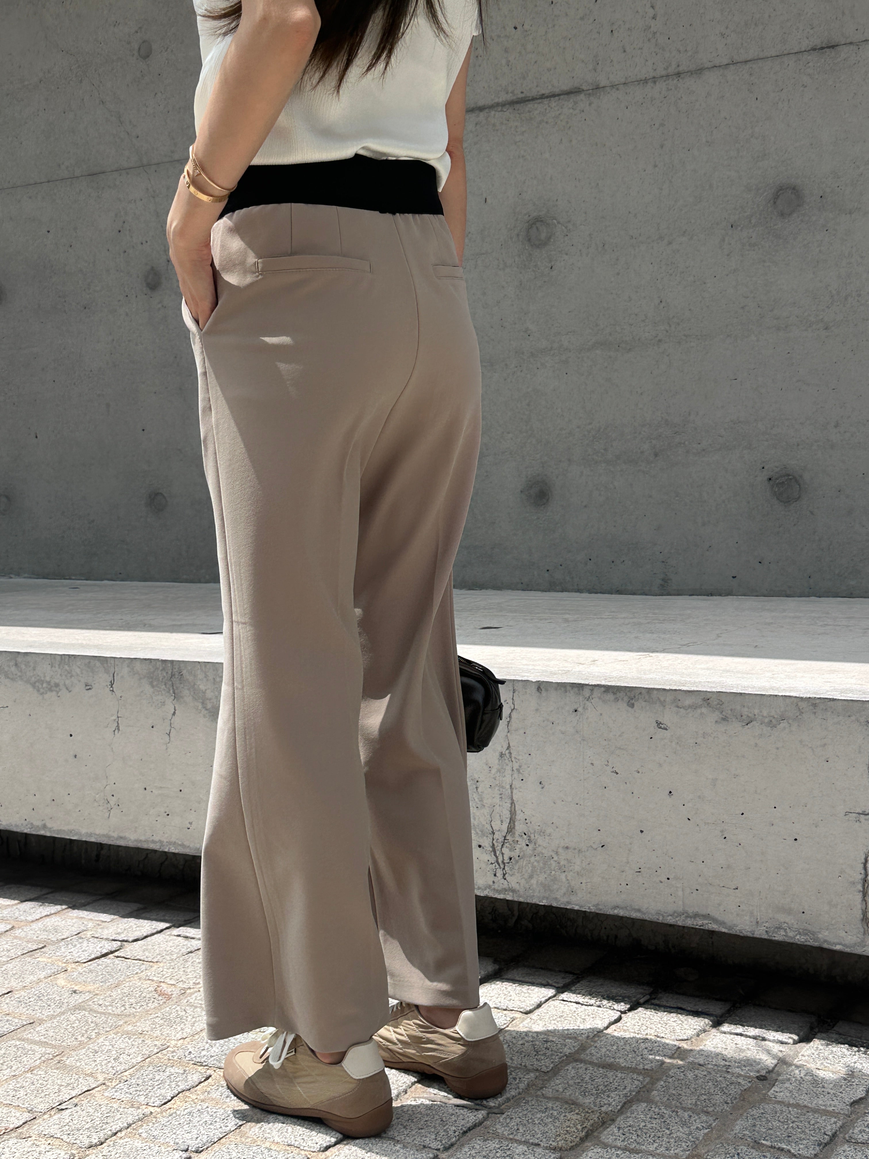 Flexible Tied Chiffon Pants