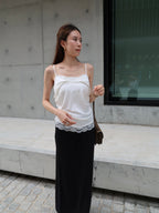 Dotted Cotton Maxi Dress