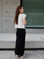 Flowery Knitted T Shirt