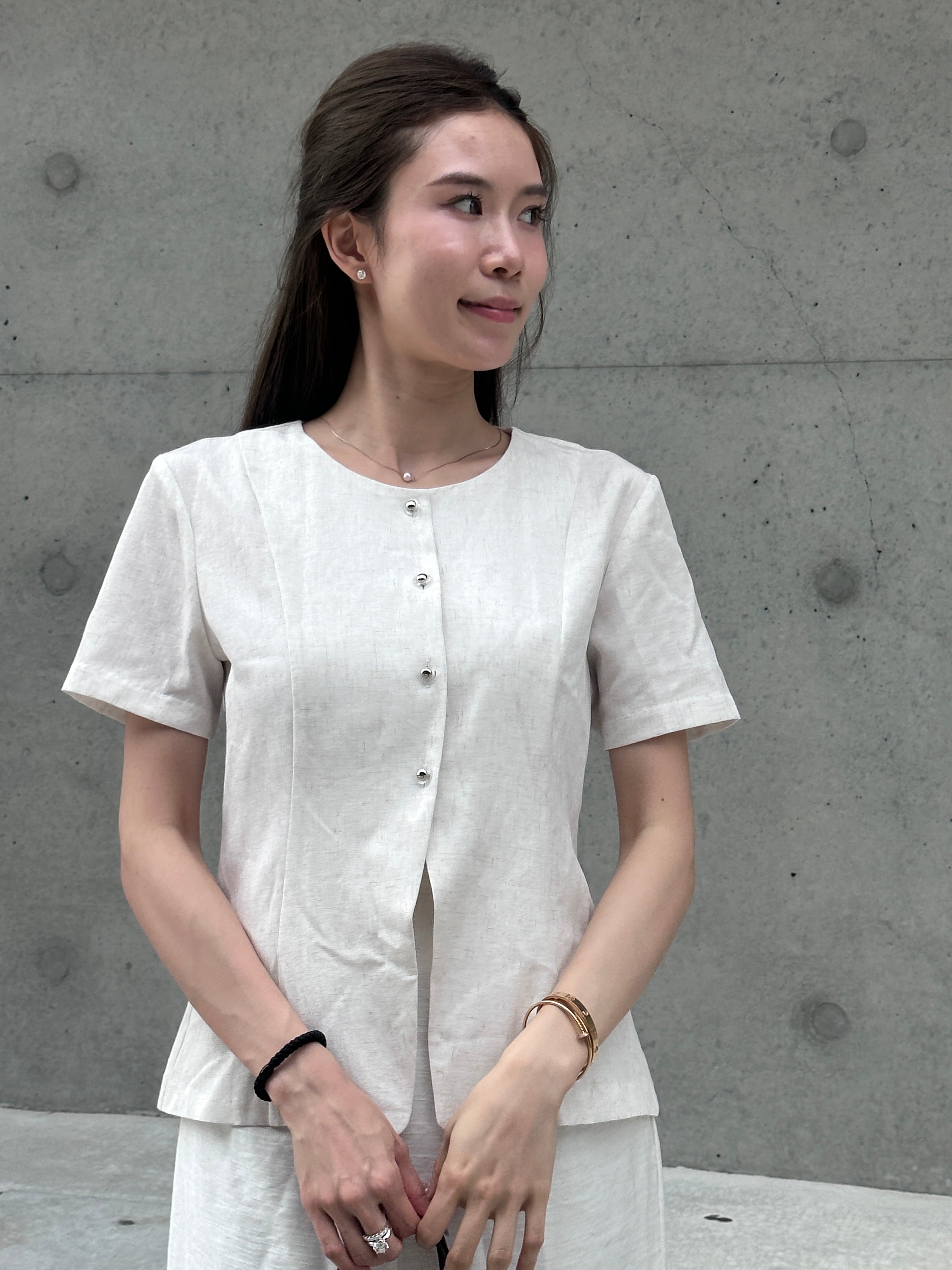 Slim Cut Chiffon Top