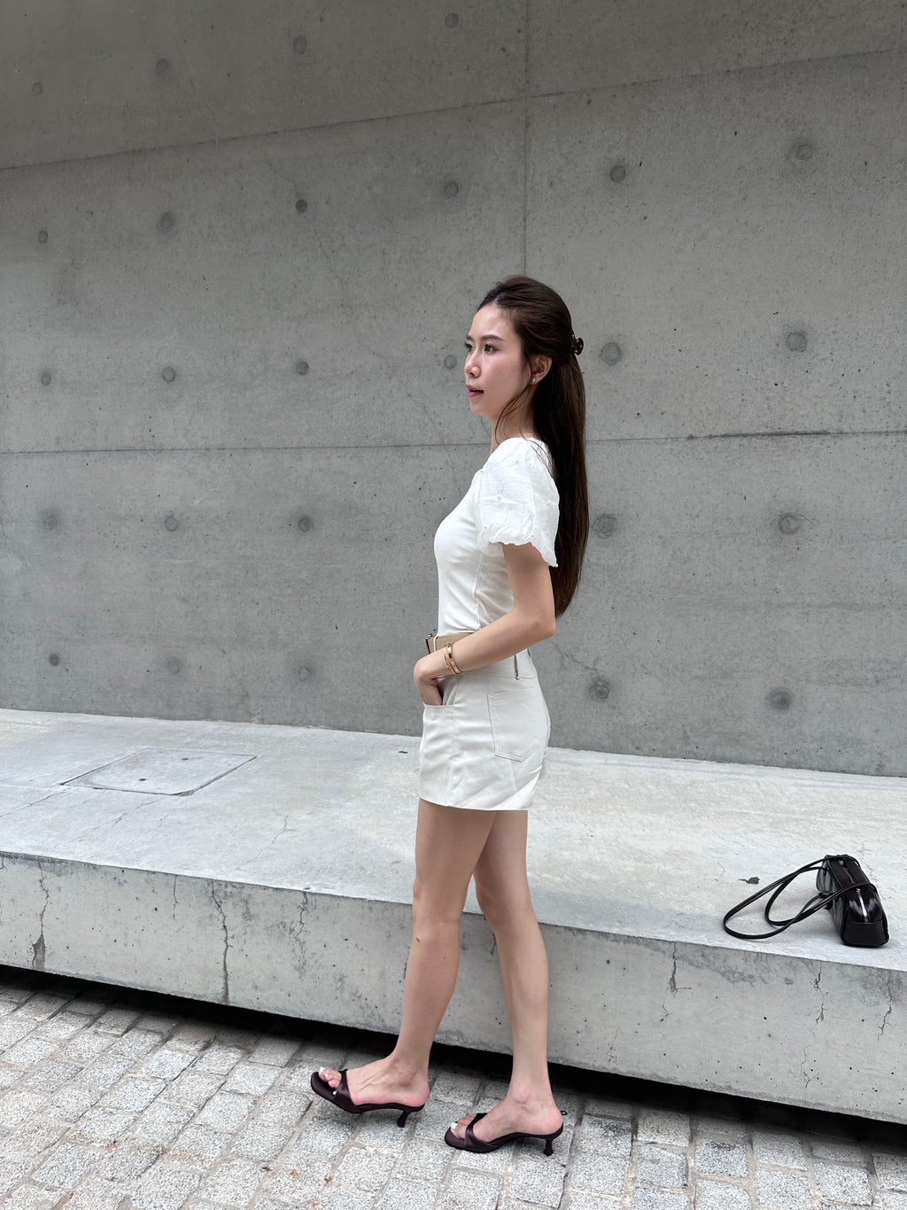 Puffy Sleeves Cotton T Top