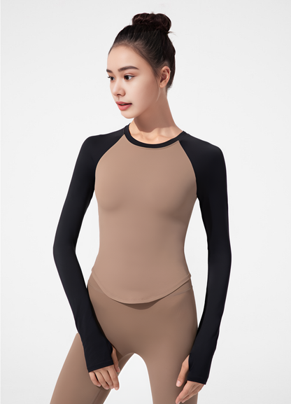 Mix Colour Long Sleeves Top