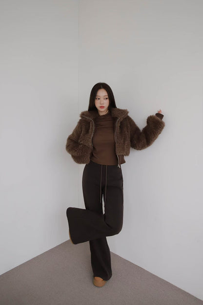 Cotton Flare Pants （有毛底）