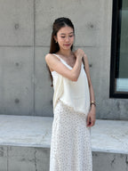 Lace Slide Cut Tank Top