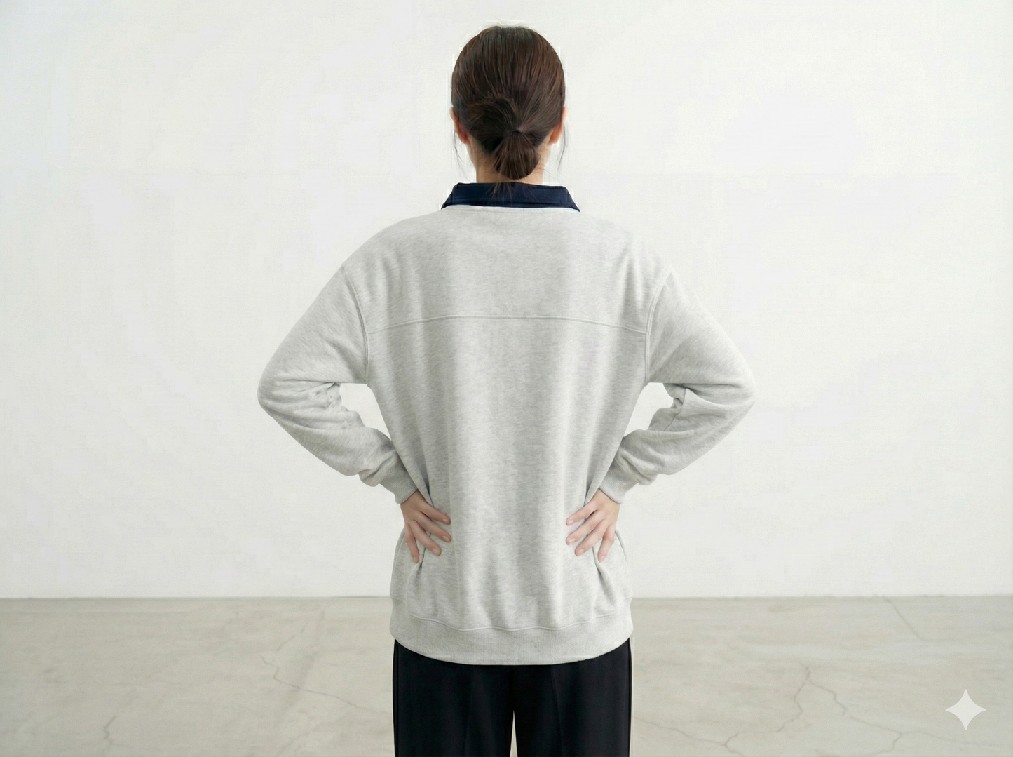 Mix Collar Sweater (有毛底)