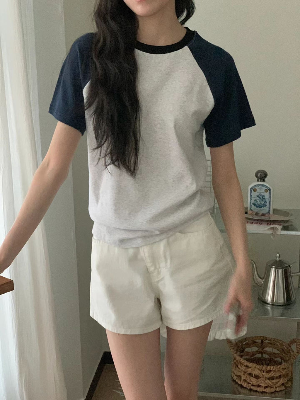 Outline Sleeves Cut T Top