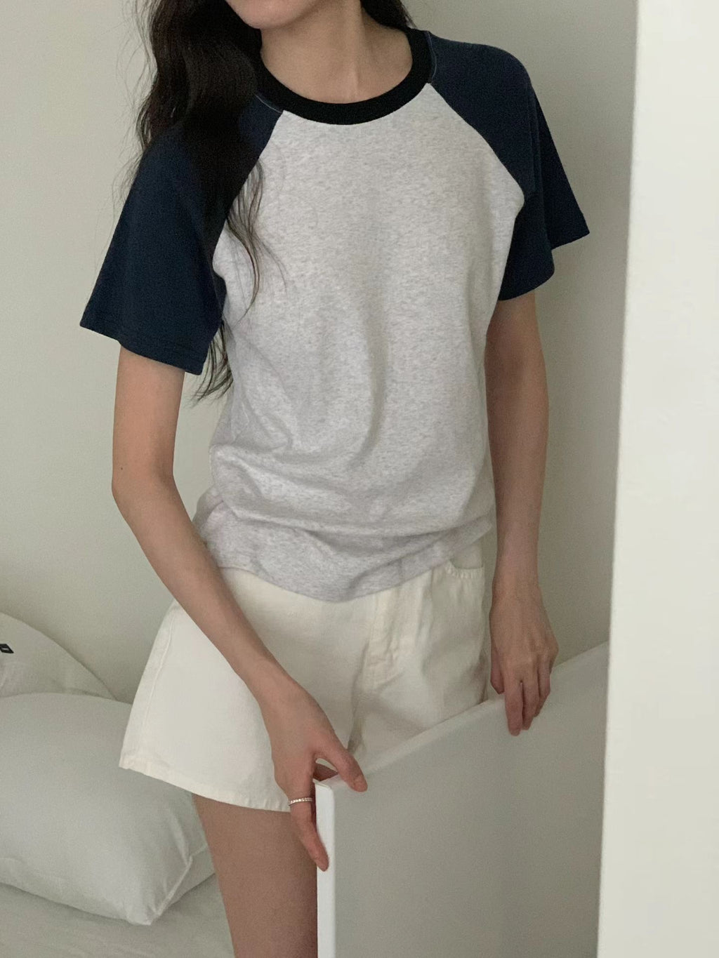 Outline Sleeves Cut T Top