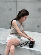 Knitted Buttom Up Vest
