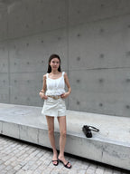 Whole Lace Tied Tank Top