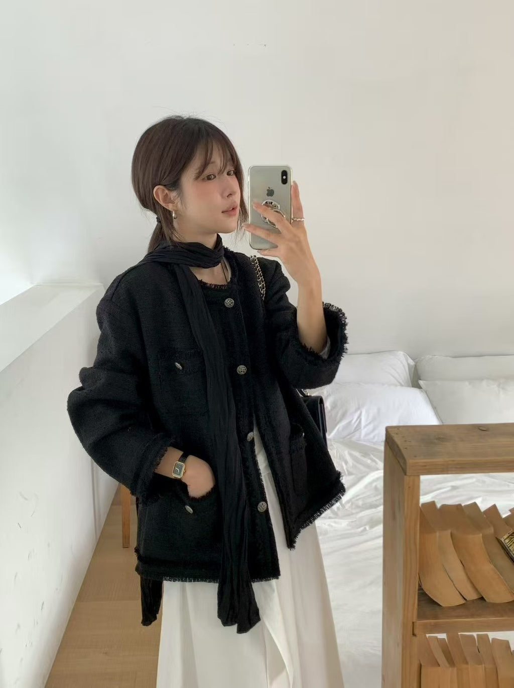 Fringe Tweed Jacket