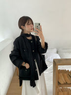 Fringe Tweed Jacket