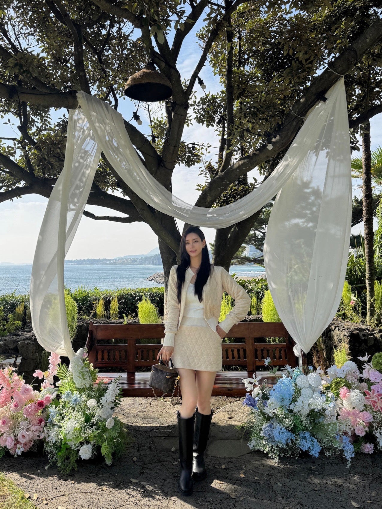 Rhombus Shape Jacket & Skirt