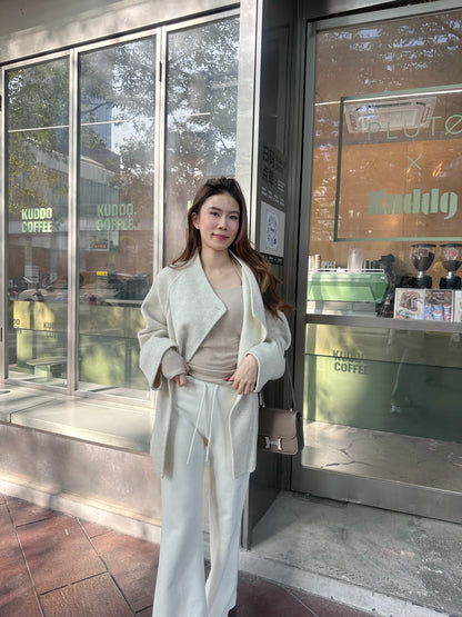 Doubled Wool Mid Length Jacket