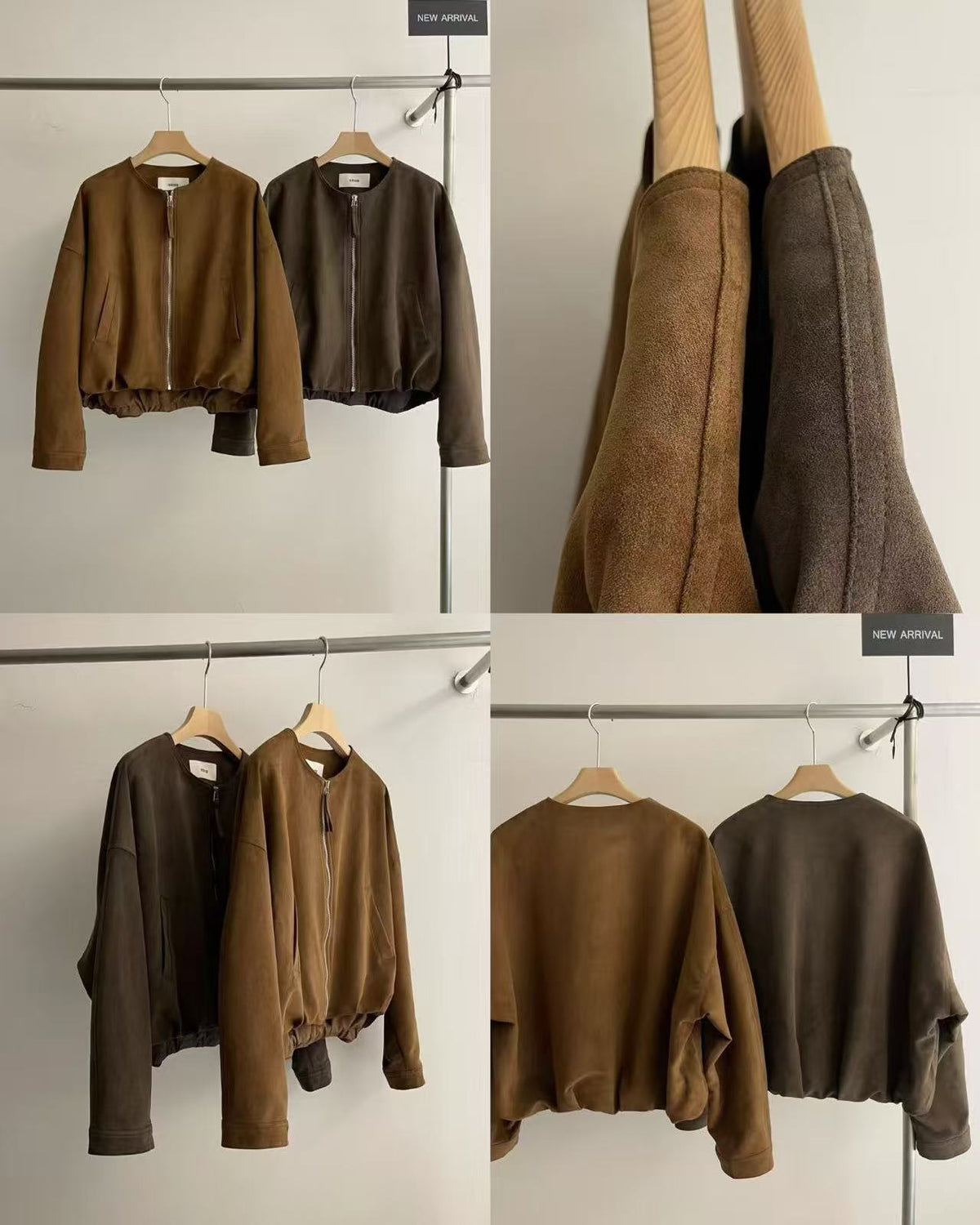 Suede Look Zip Jacket