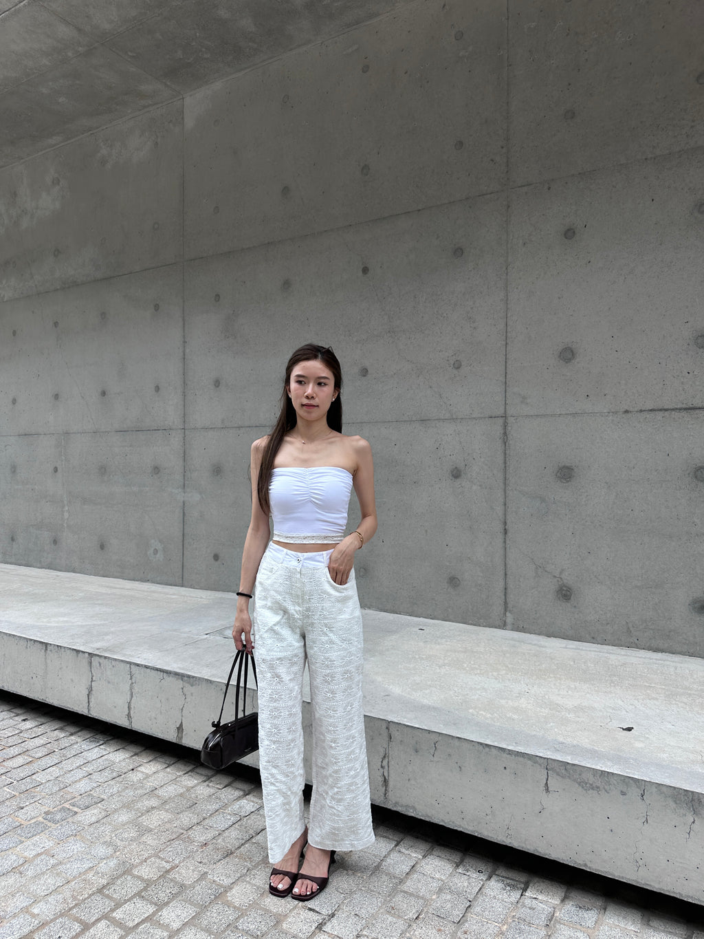 Whole Lace Flexible Pants