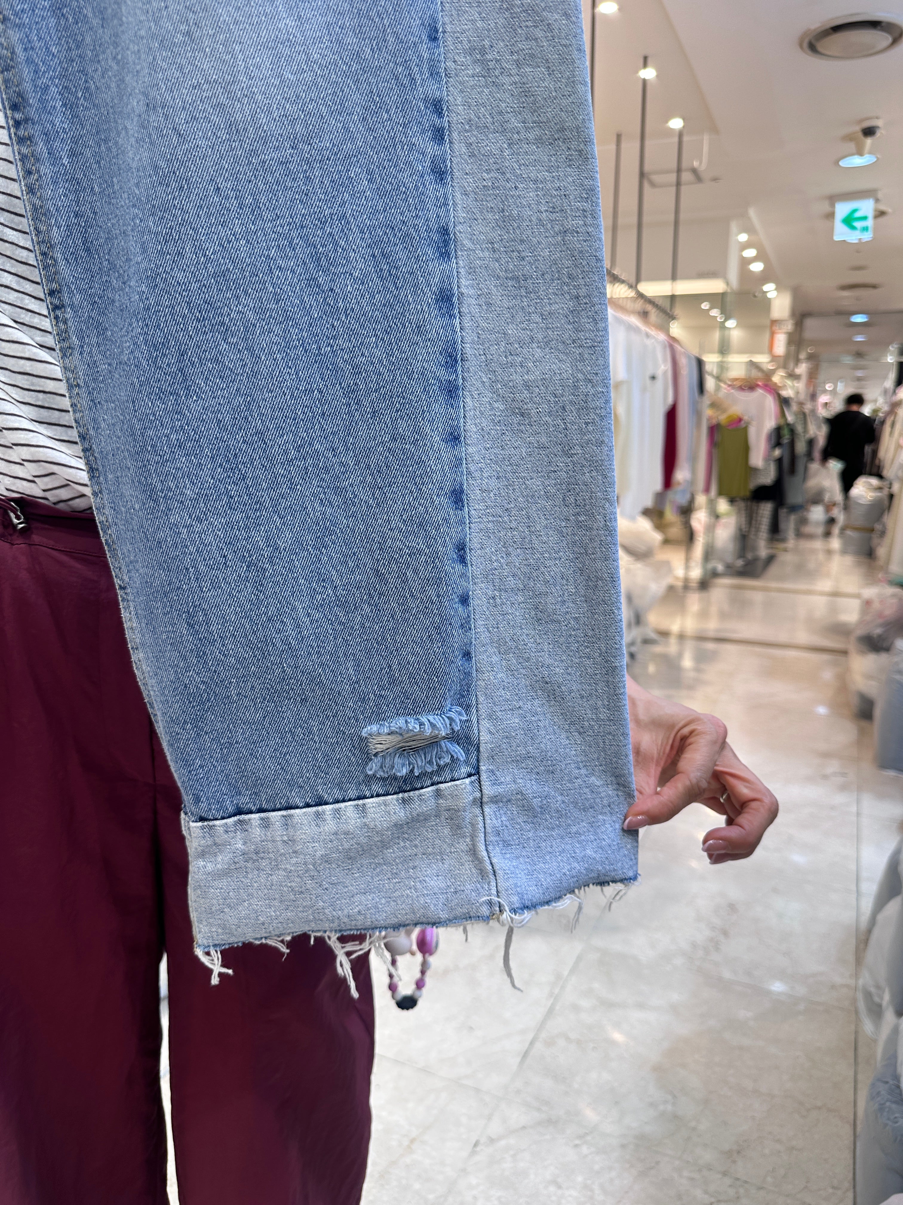 No. 376 Mixed Lined Denim Jeans