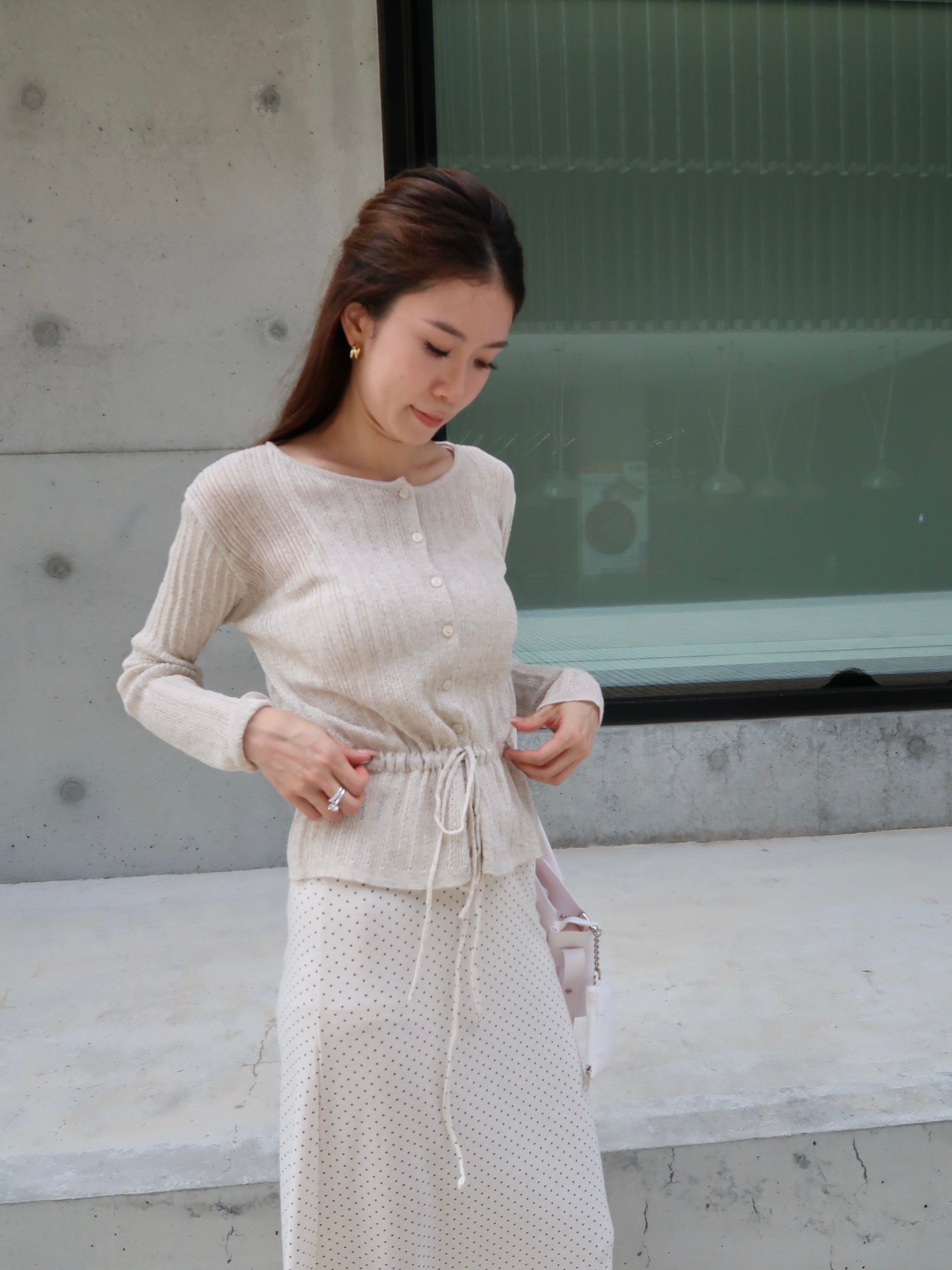 Linen Tied Waist Cardigan