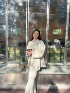 Doubled Wool Mid Length Jacket