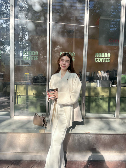 Doubled Wool Mid Length Jacket