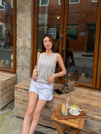 Knitted Tied Both Side Tank