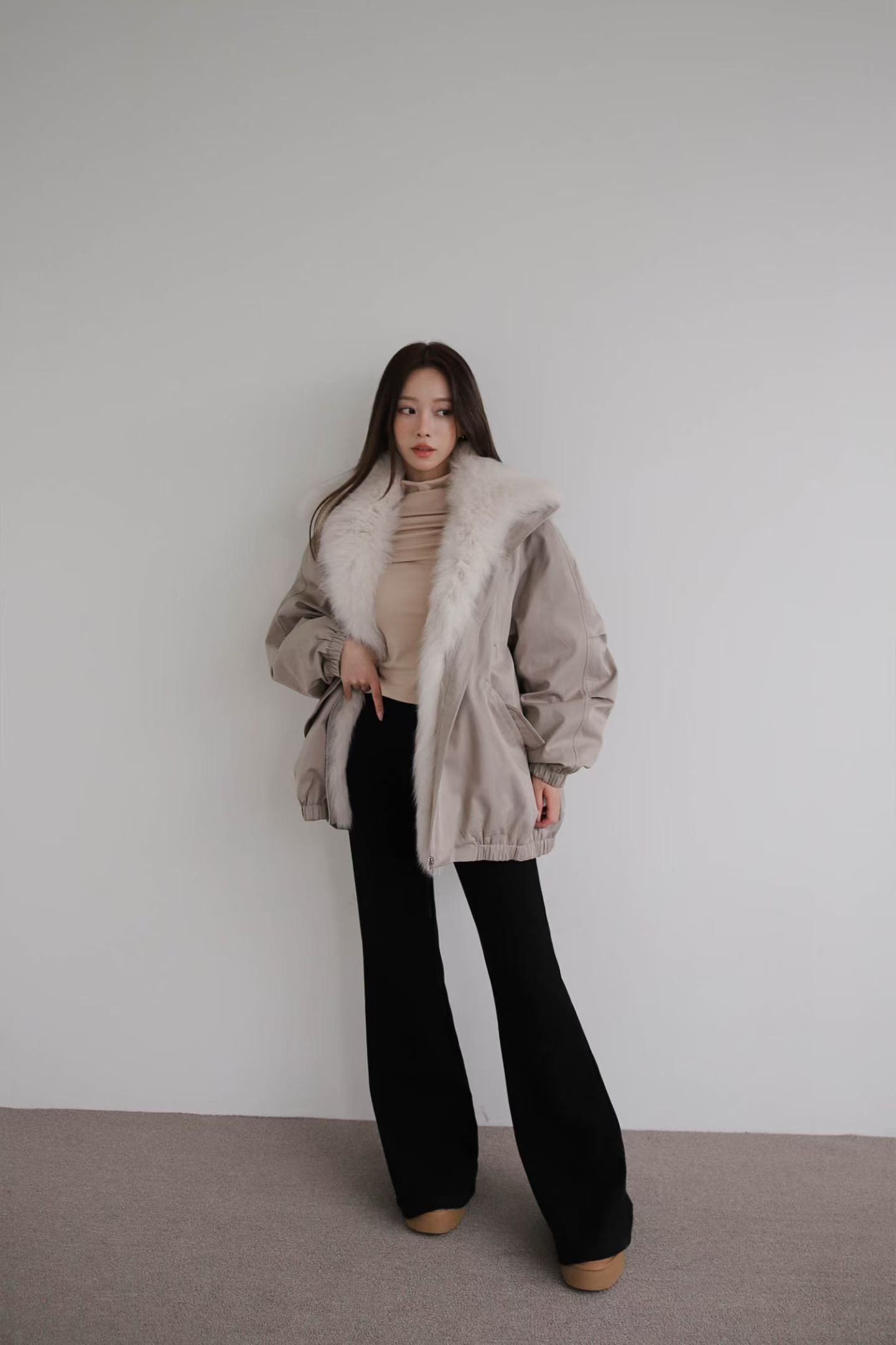 Cotton Flare Pants （有毛底）