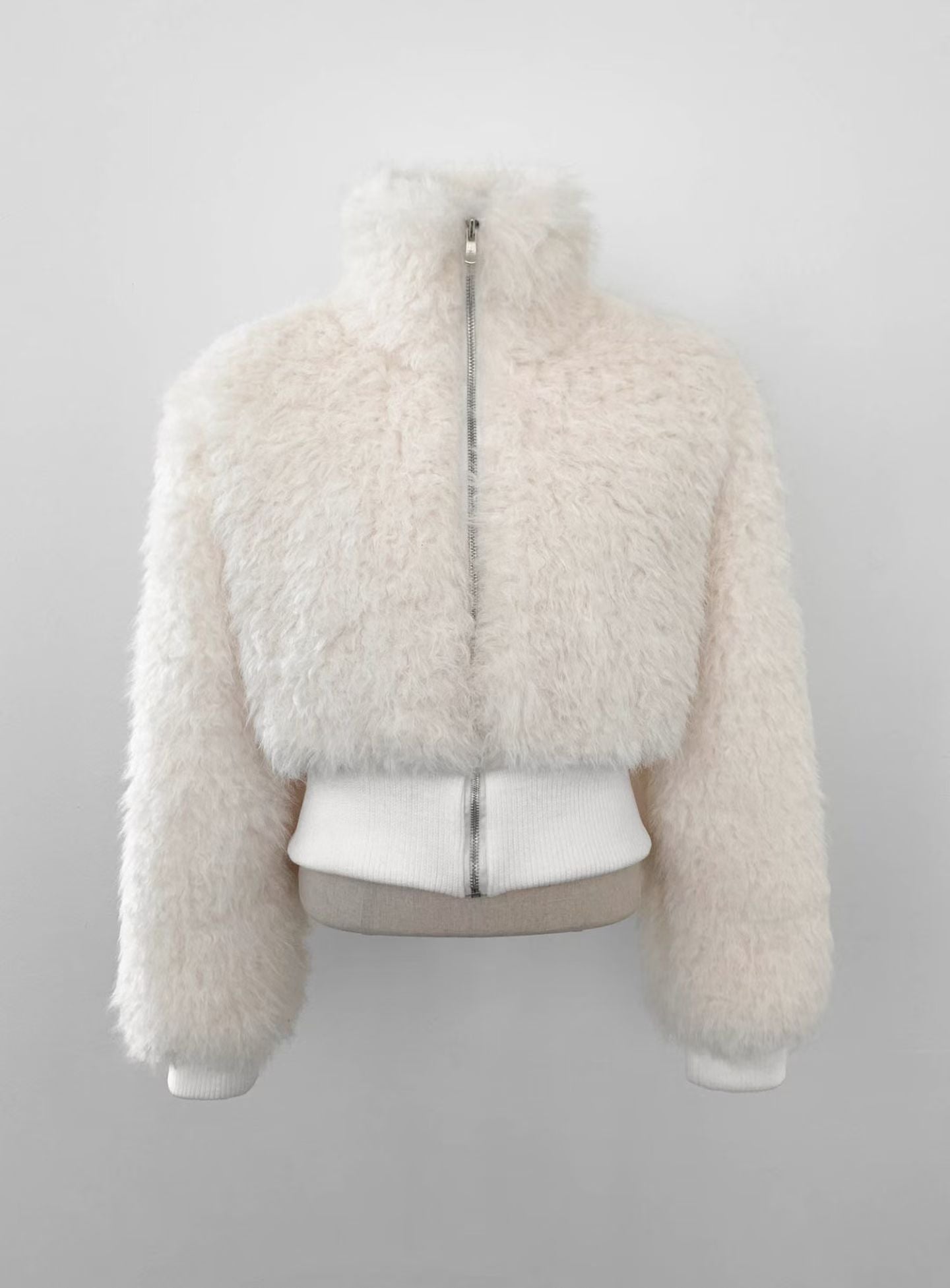 Fluffy Bear Cropped Jacket