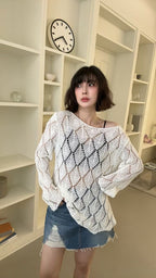 Knitted Long Sleeves Top