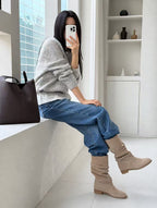 Buckle Slouchy Boots