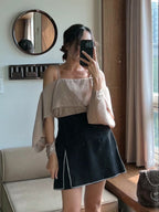 Lace V Skirt Shorts