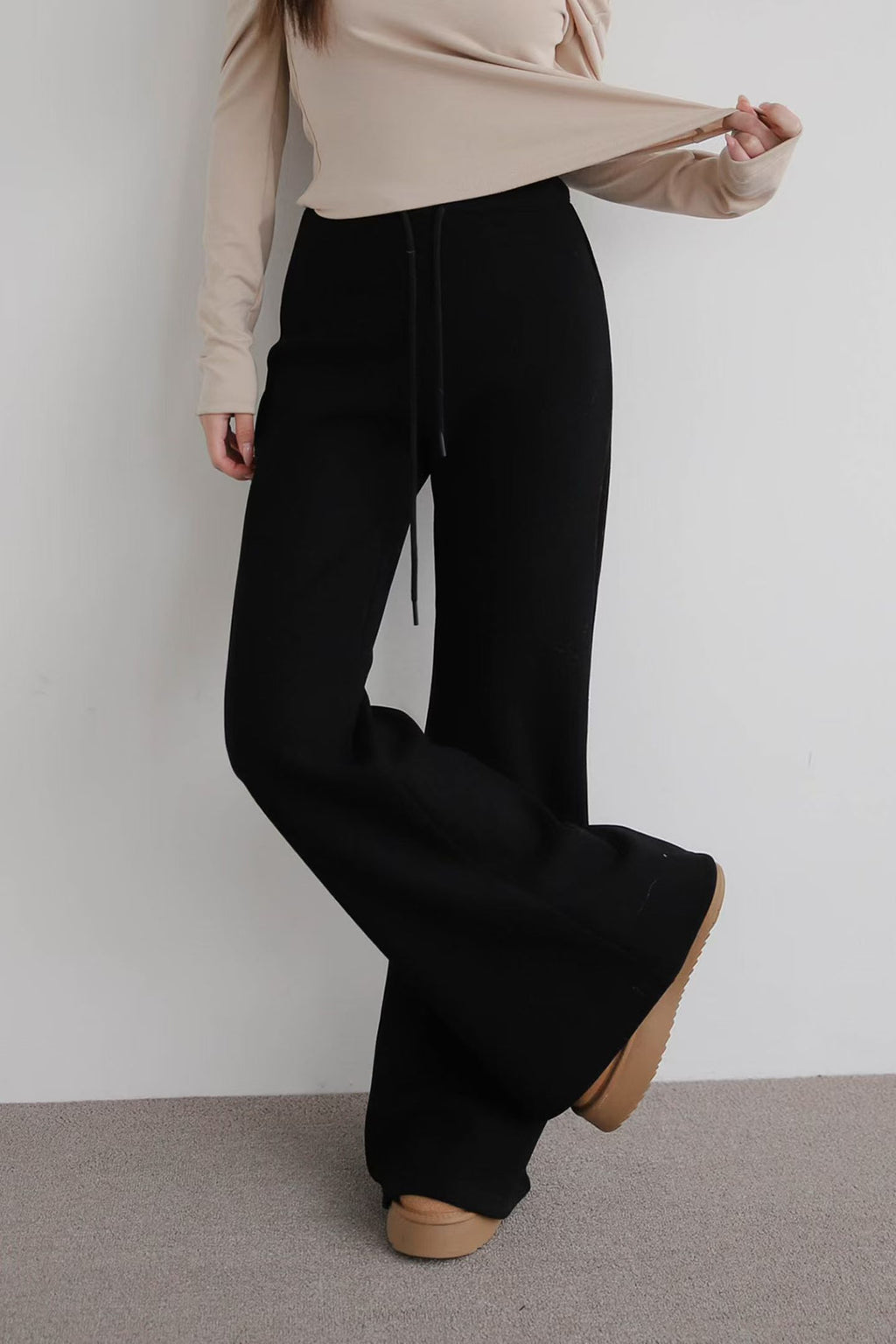 Cotton Flare Pants （有毛底）