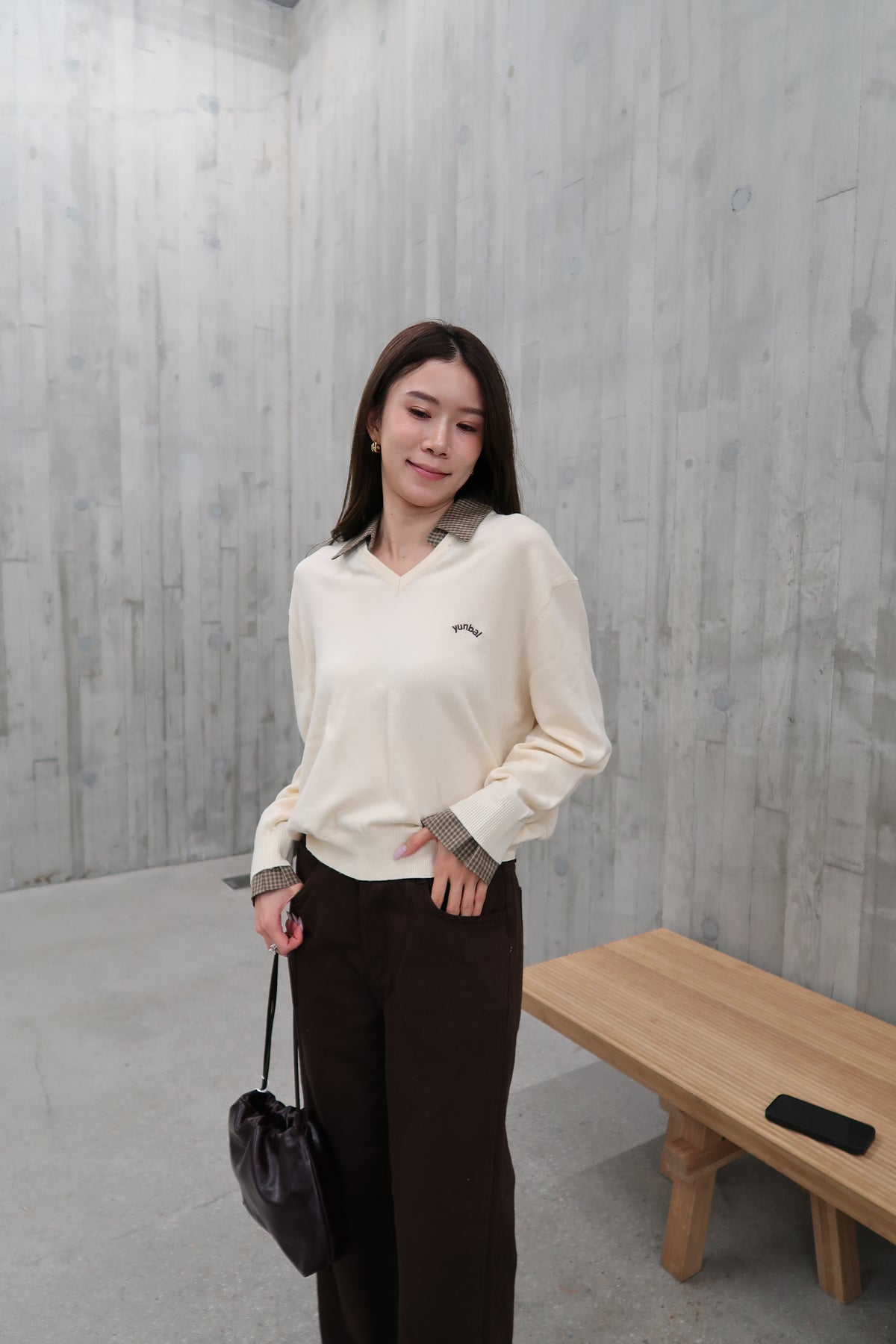 Removable V Neck Sweatshirt