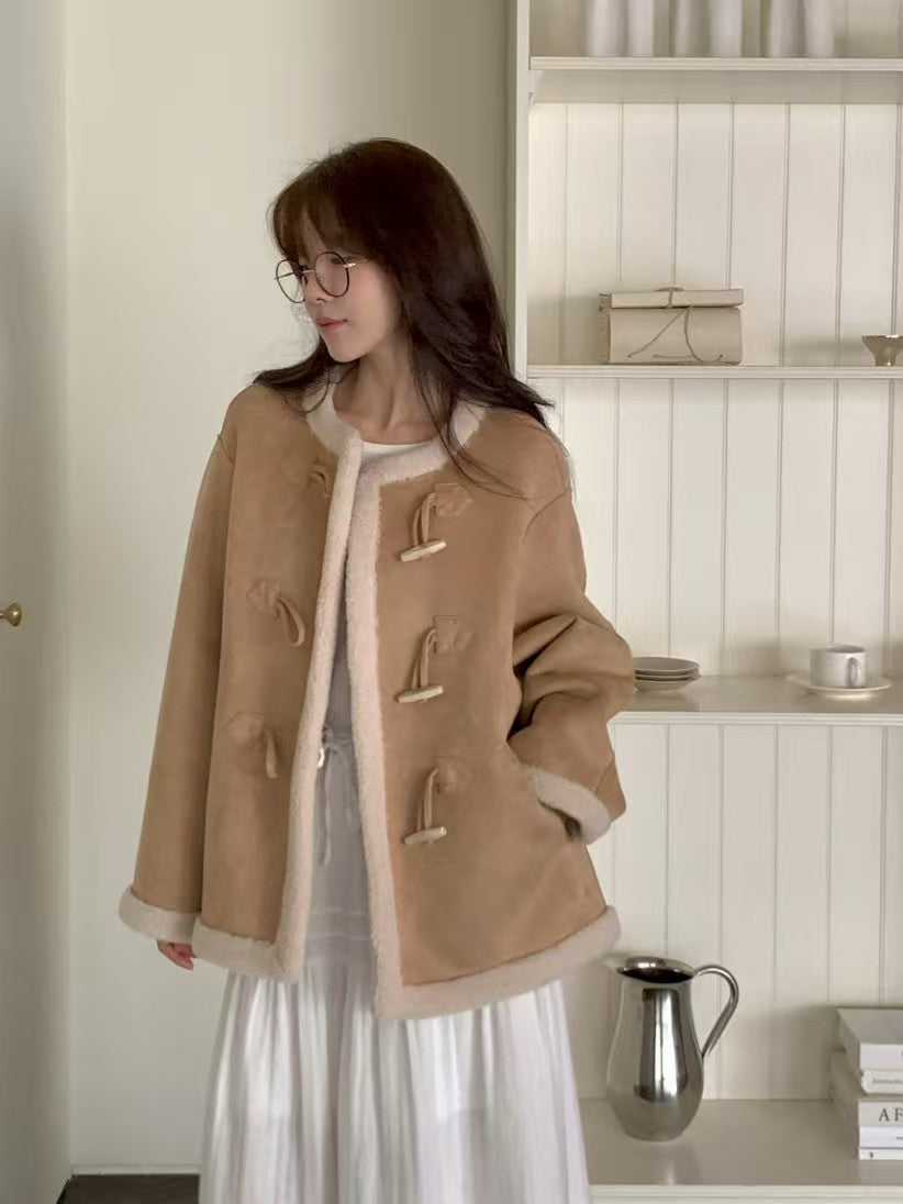 Reversible Frog Button Jacket