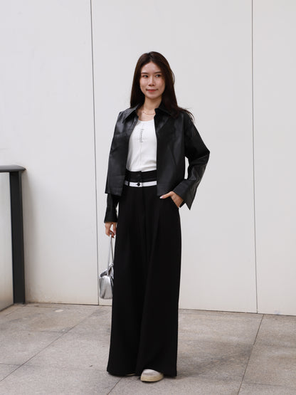 Waist Detailed Chiffon Pants