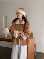 Reversible Fleece Collar Jacket