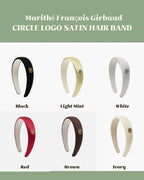 MARITHE FRANCOIS GIRBAUD - CIRCLE LOGO SATIN HAIR BAND [5 colors]