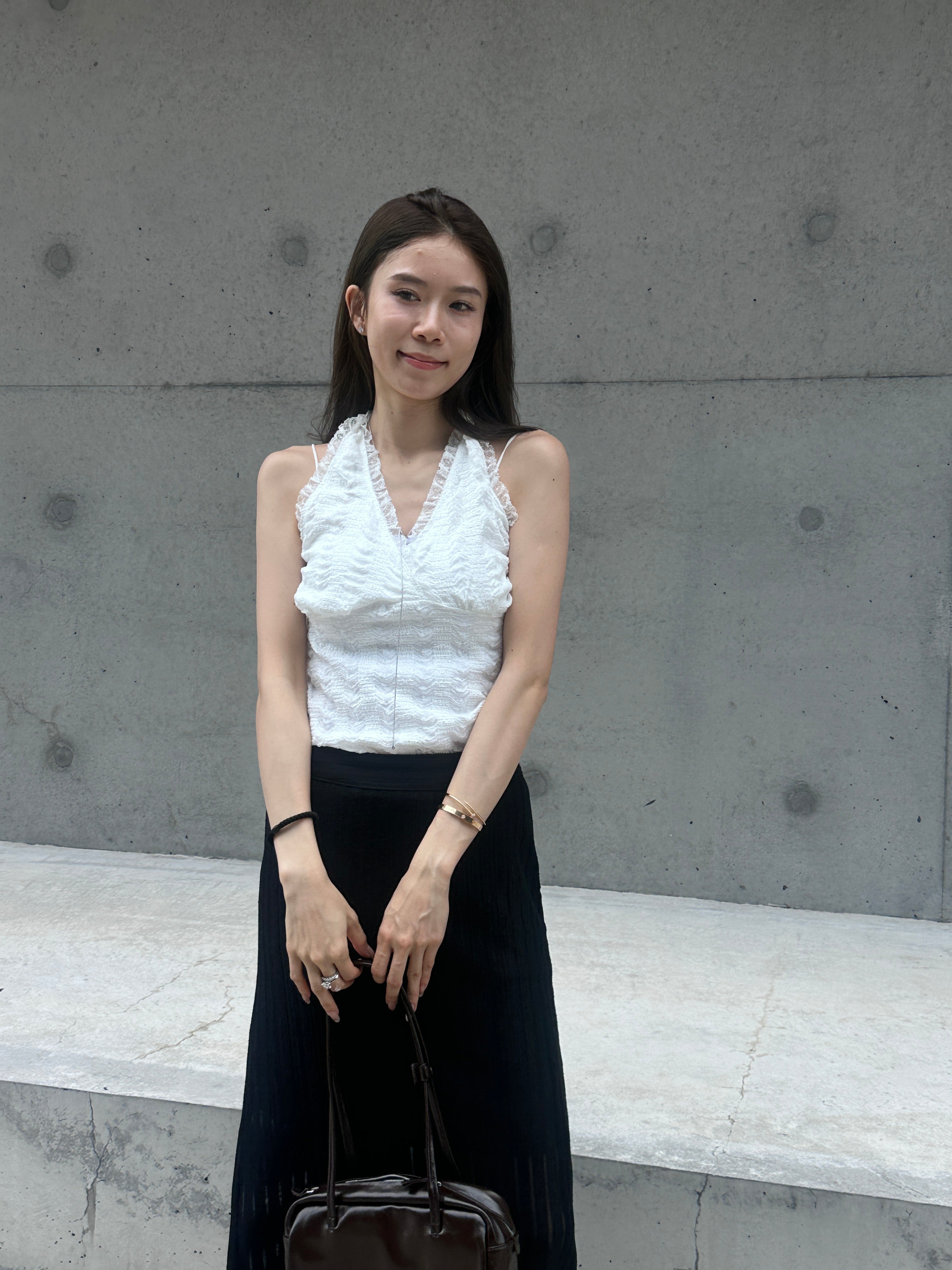 Striped See Through Maxi Skirt