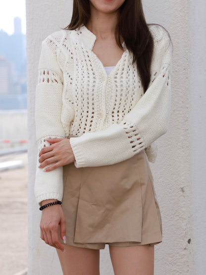 Pure Cotton Knitted Cardigan