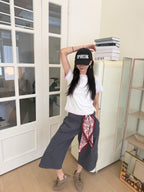 Cotton Outlined  T Top