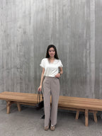 Flexible Tied Chiffon Pants