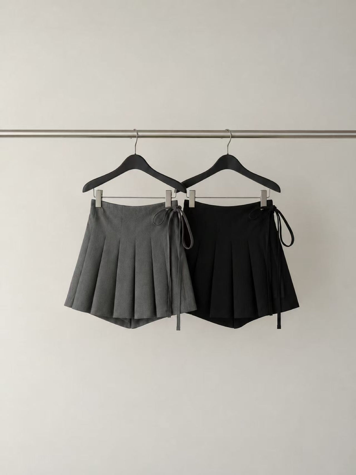 Tie Pleated Skort