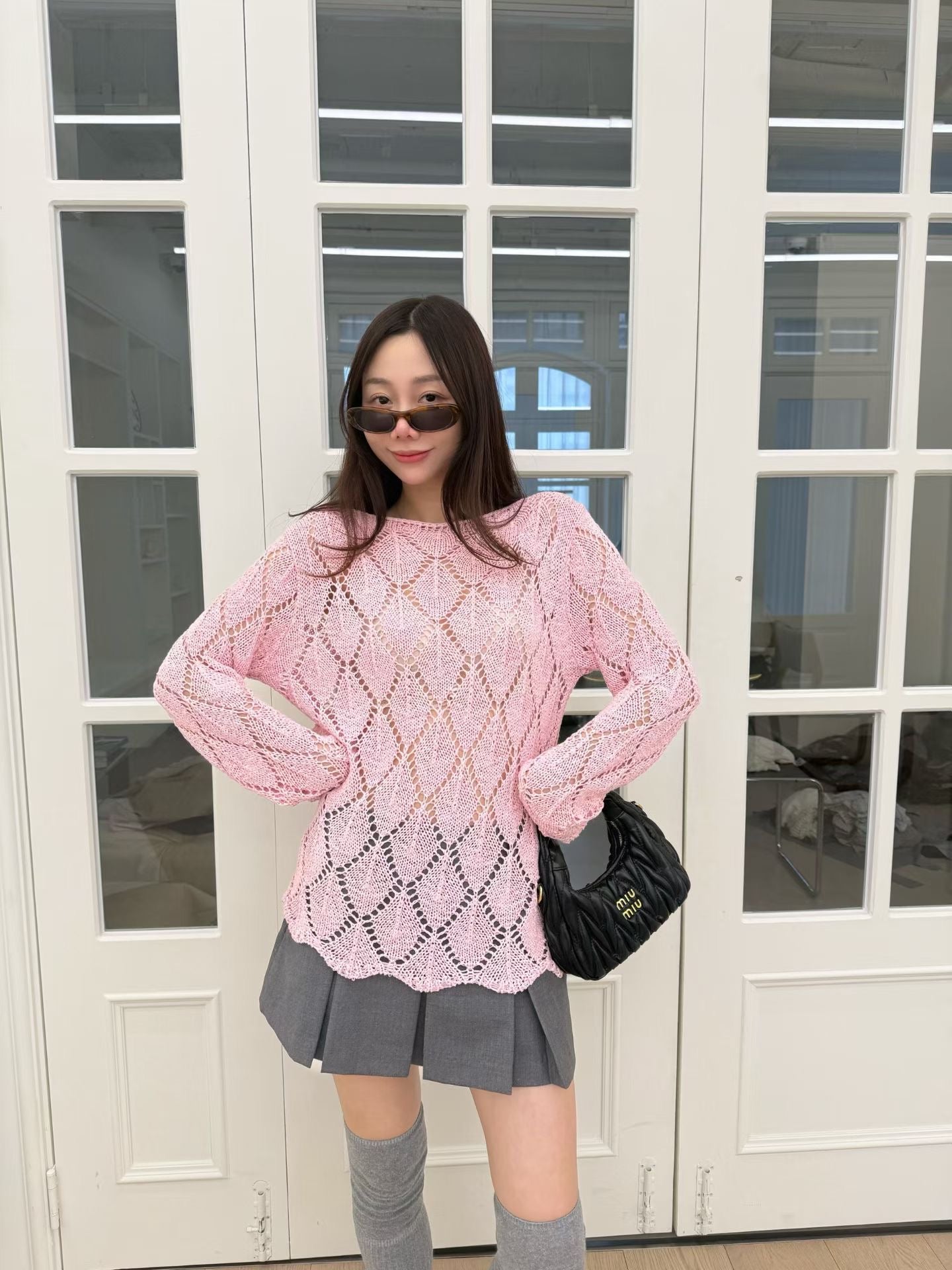 Knitted Long Sleeves Top