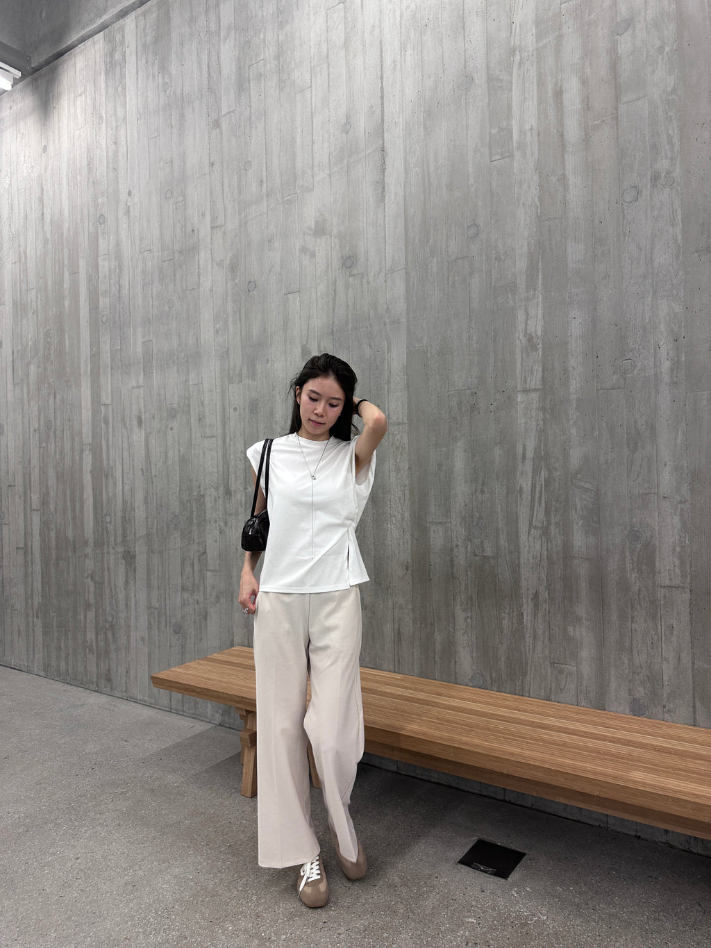Shoulder Pads Tied Tank Top