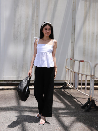 Flowery Shoulder Shirt Top