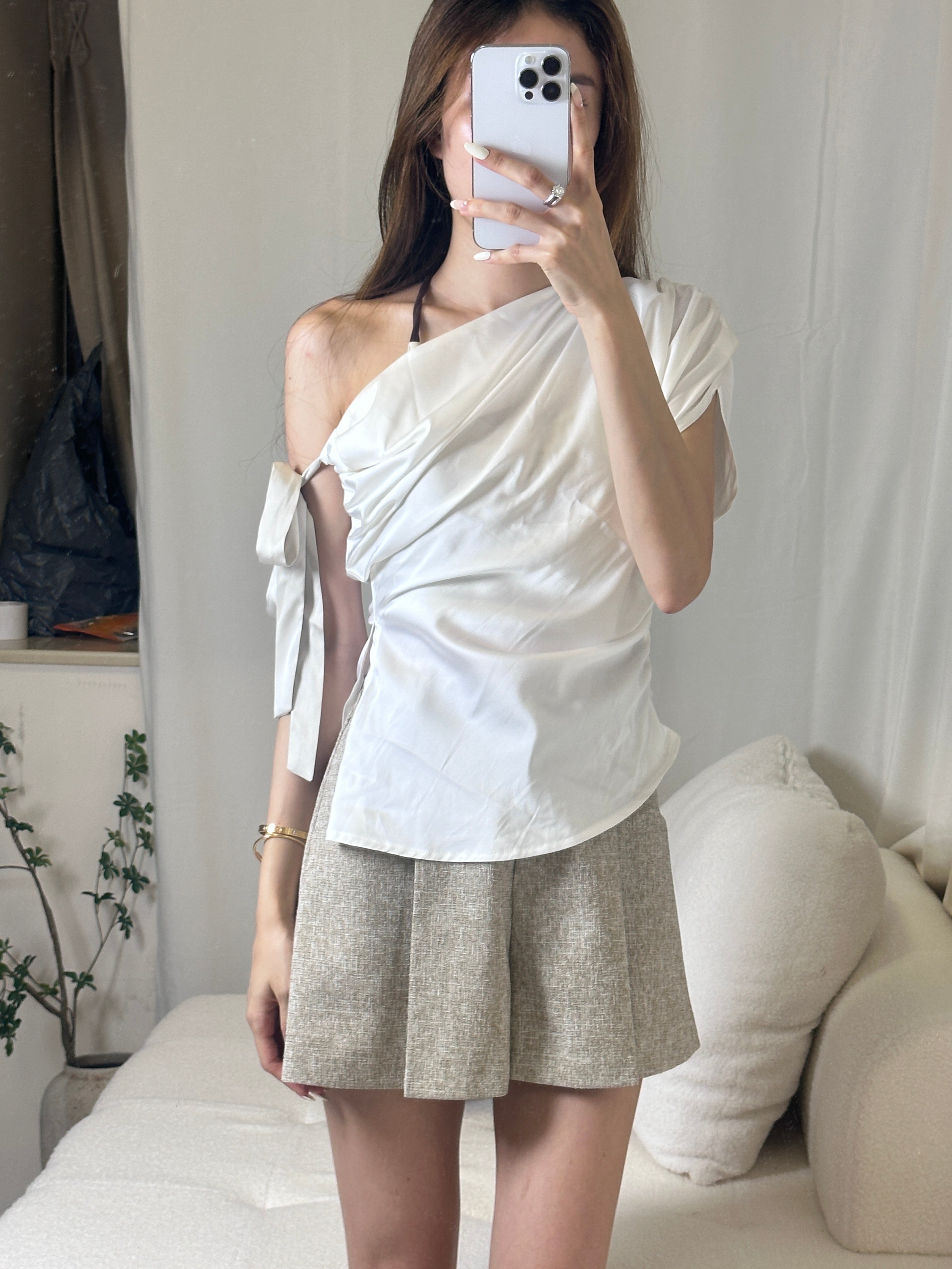 Tweed High Waisted Shorts