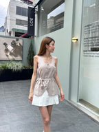 Blazer Like Chiffon Tank Top