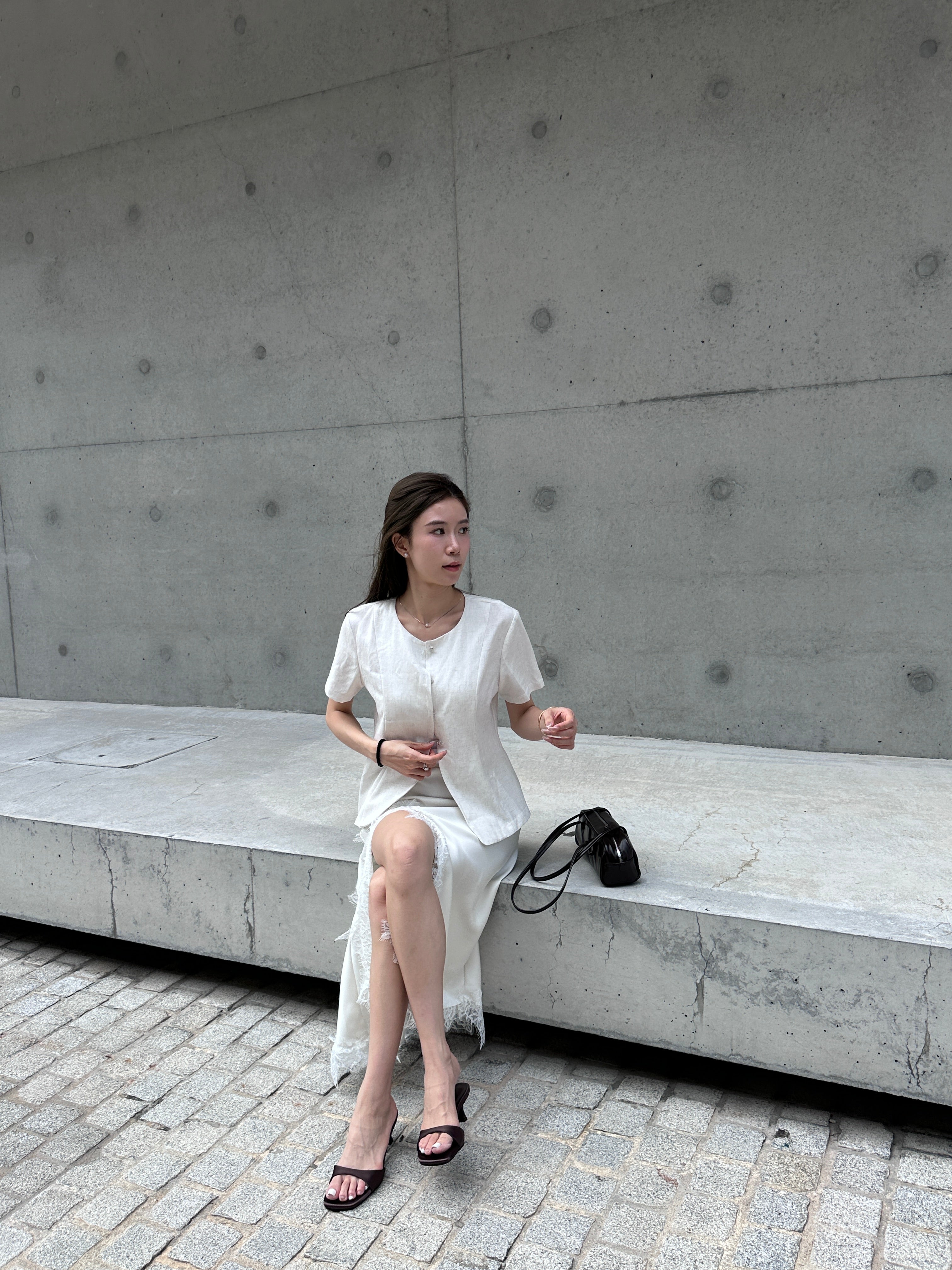 Slim Cut Chiffon Top