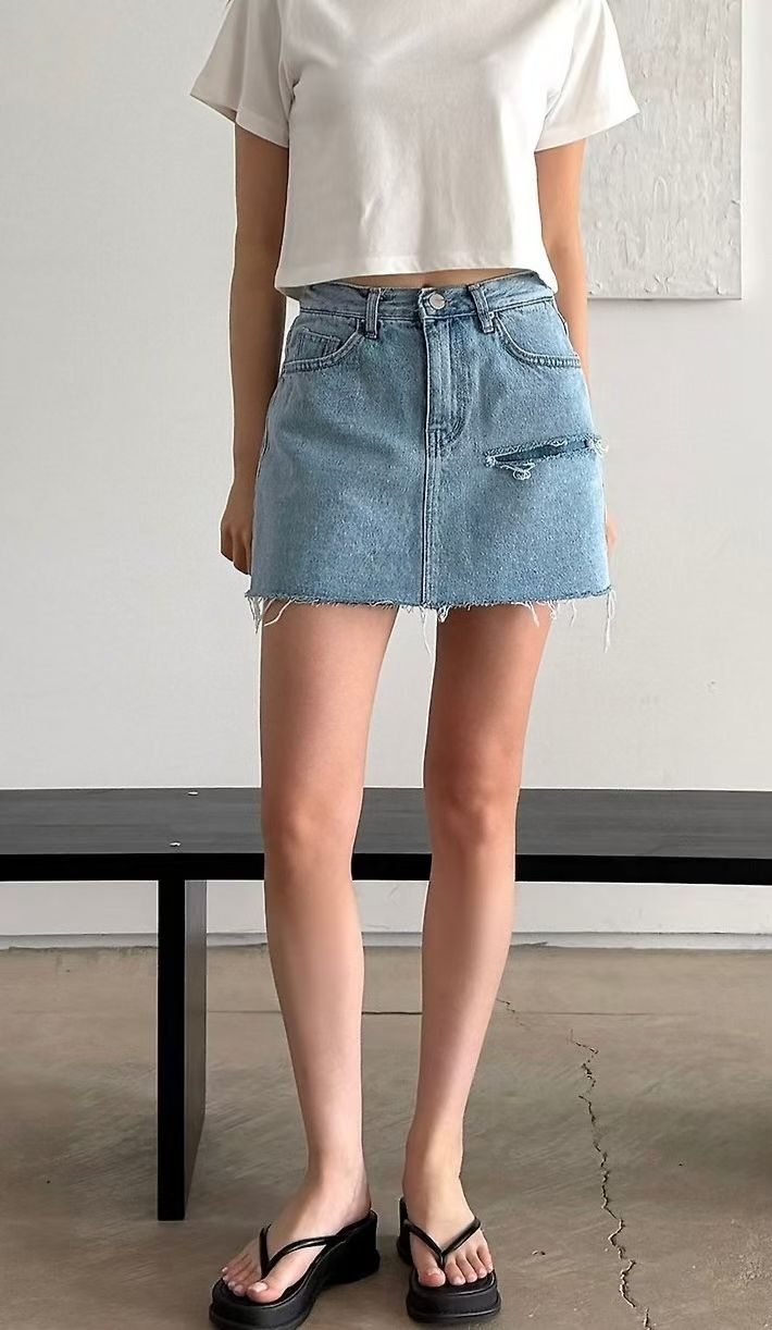 No. 056 Denim Skirt Shorts