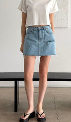No. 056 Denim Skirt Shorts